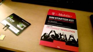 Trying a simple mobile sim card on t-mobile service.  It doesn't work