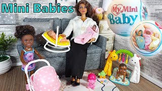 Zuru My Mini Baby vs Barbie Babies