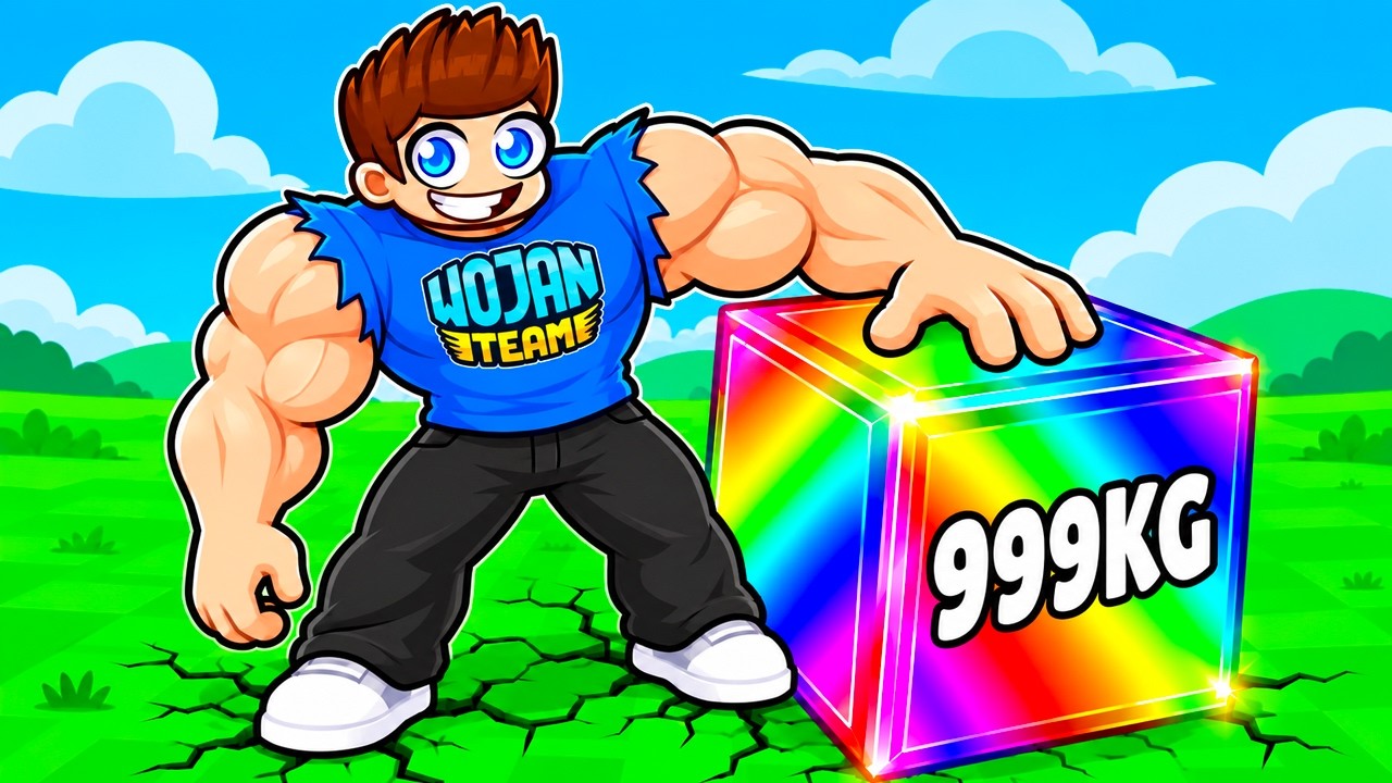 PODNIOSŁEM NAJCIĘŻSZĄ KOSTKĘ w Roblox!