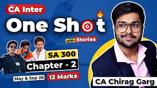 Ch 2 & SA 300 | CA Inter Audit | Revision | Shakti Batch | May 26 / Sep 26 / Jan 27 | CA Chirag Garg