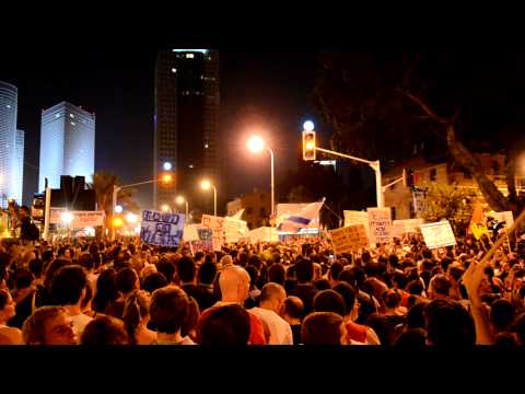 הפגנת מחאת הדיור במוצ ש בת א 4 התקווה 