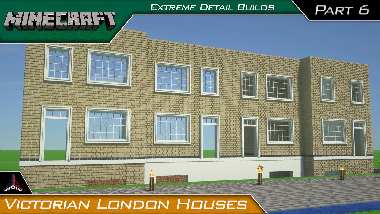 Minecraft Extreme Builds | Victorian London Houses - Doors | Part 6 ...