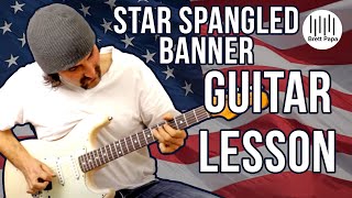 Video thumbnail of "How To Play - Star Spangled Banner - National Anthem - Guitar Lesson"