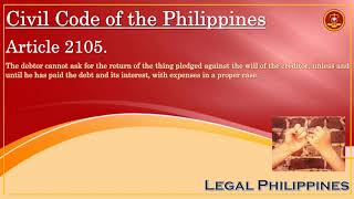 Civil Code of the Philippines, Article 2105