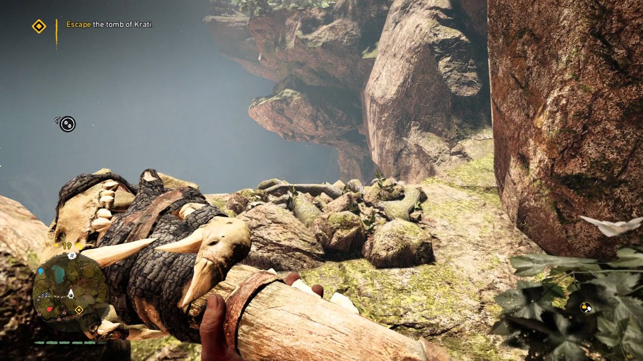 Far Cry Primal - The Mask of Krati: Escape The Tomb of Krati Izila, Sabretooth Gameplay Sequence PS4