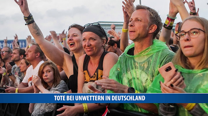 Tote bei Unwettern in Deutschland