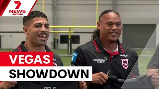 NRL stars visit NFL Raiders ahead of Las Vegas opener | 7NEWS