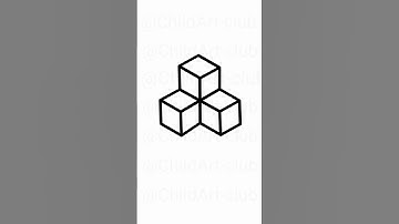 Draw a 3d cube drawing illusion #3dcube #3dillusion #shorts #shortsfeed
