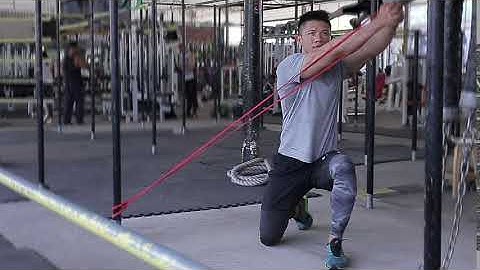 Resistance Band Kneeling Core Rotation