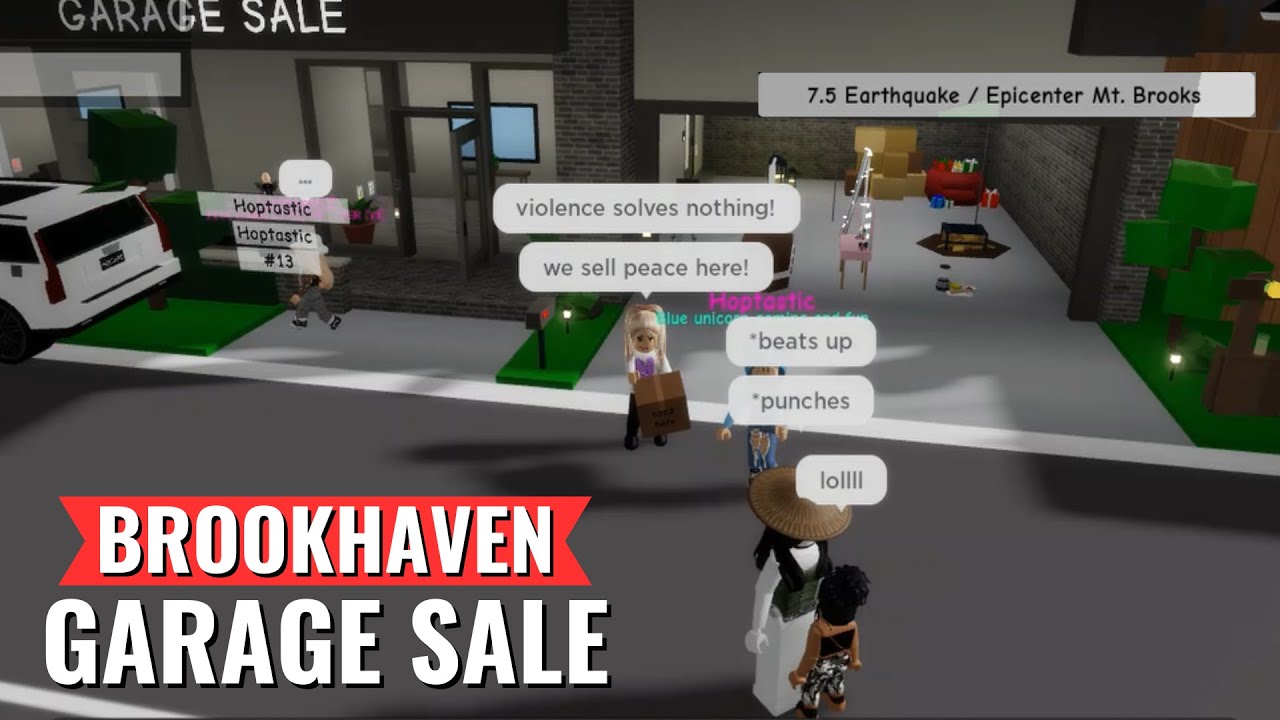 🏠 BROOKHAVEN GARAGE SALE YouTube