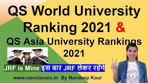 QS World & Asia University Ranking 2021