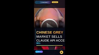 Chinese grey market sells Claude API access at 90% off — and harvests #Shorts