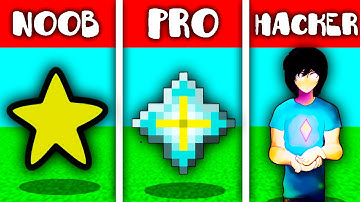 Noob vs Pro vs Hacker! Nether star! Pixel Art