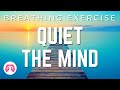 Breathing exercises with guided meditation  5 minutes  take a deep breath