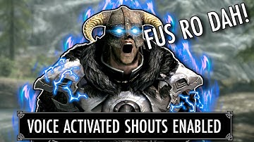 Skyrim But I Use My ACTUAL VOICE TO SHOUT