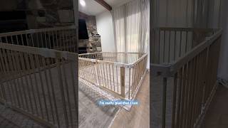 Unboxing the Conkka wooden playpen (10 panel set ), Non-toxic & easy to set up #kidsplay #momhacks