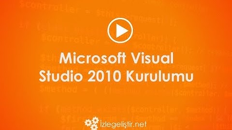 Visual Studio 2010 Kurulumu