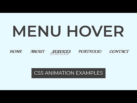 Pure CSS Menu Hover Effect | CSS Hover Animation