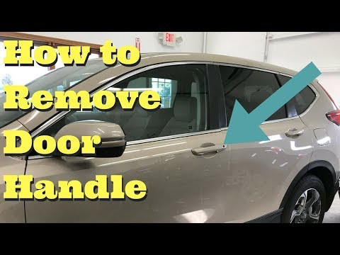 2017–2018 Honda CR-V exterior door handle removal, step by step