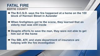 SBI investigating after elderly man dies in Bertie County fire screenshot 1