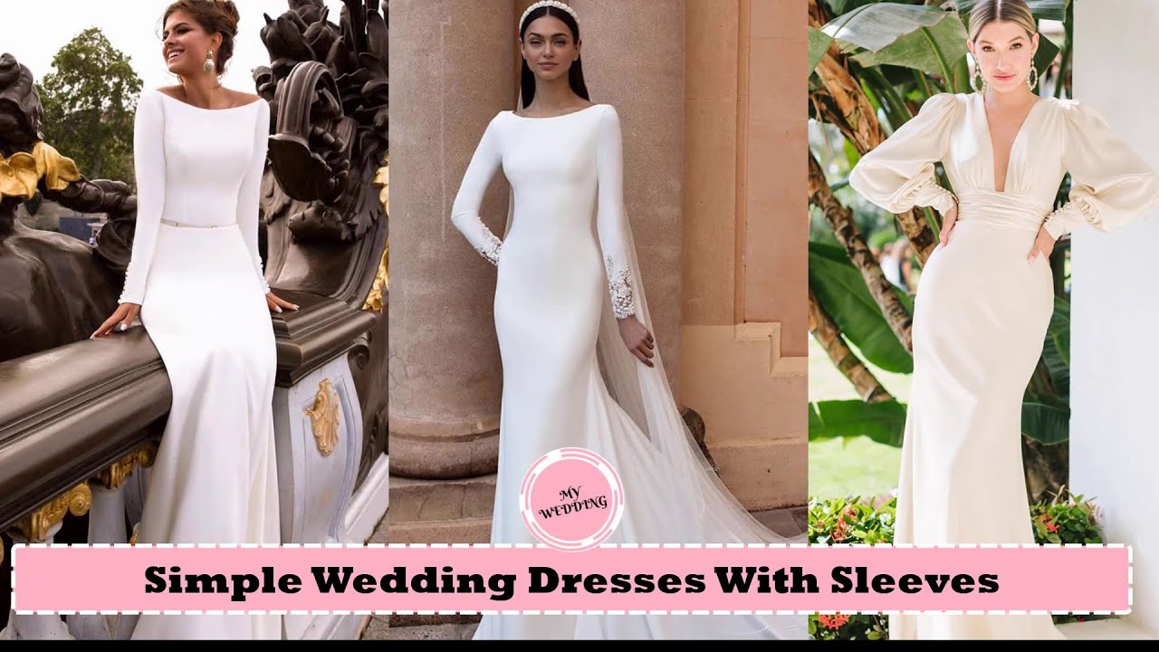 Simple Wedding Dresses With Sleeves