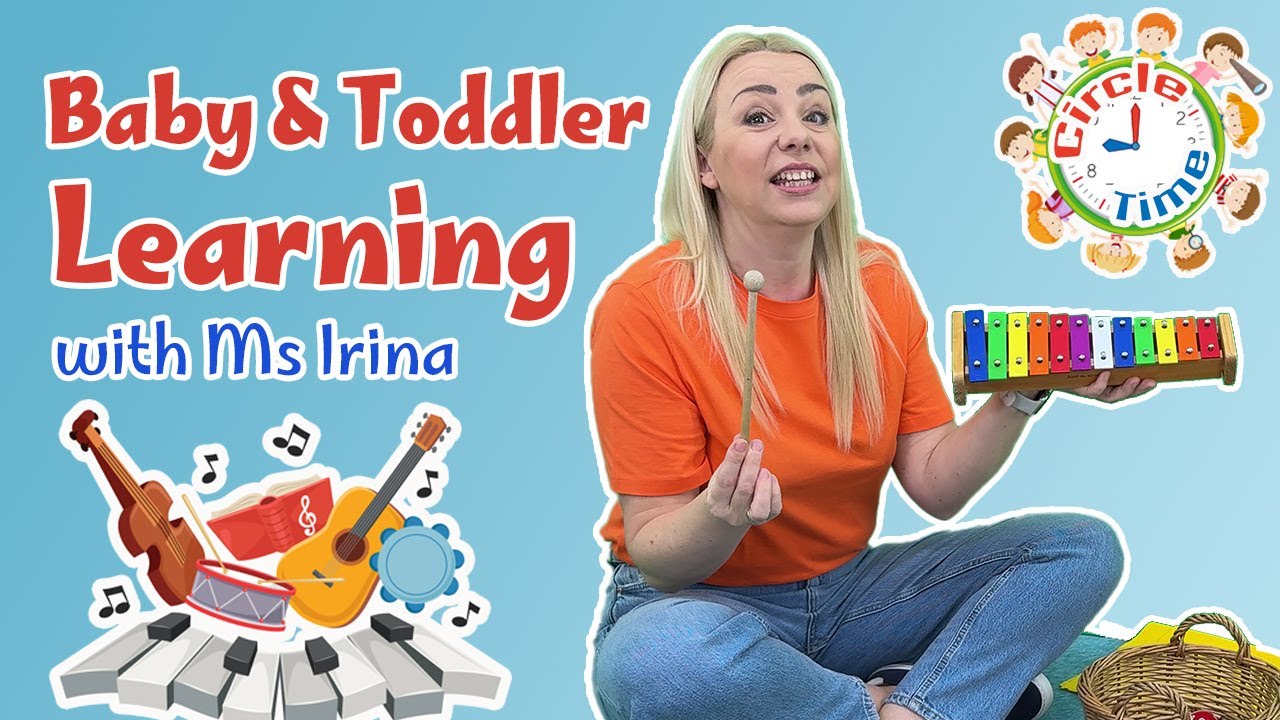 Circle Time with Ms Irina | Musical Instruments & Sounds | Listening Games, Counting, Taking Turns