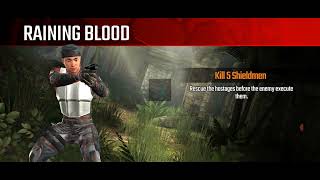 KILL 5 SHIELDMEN| RAINING BLOOD| SNIPER STRIKE| android game 2023 screenshot 5