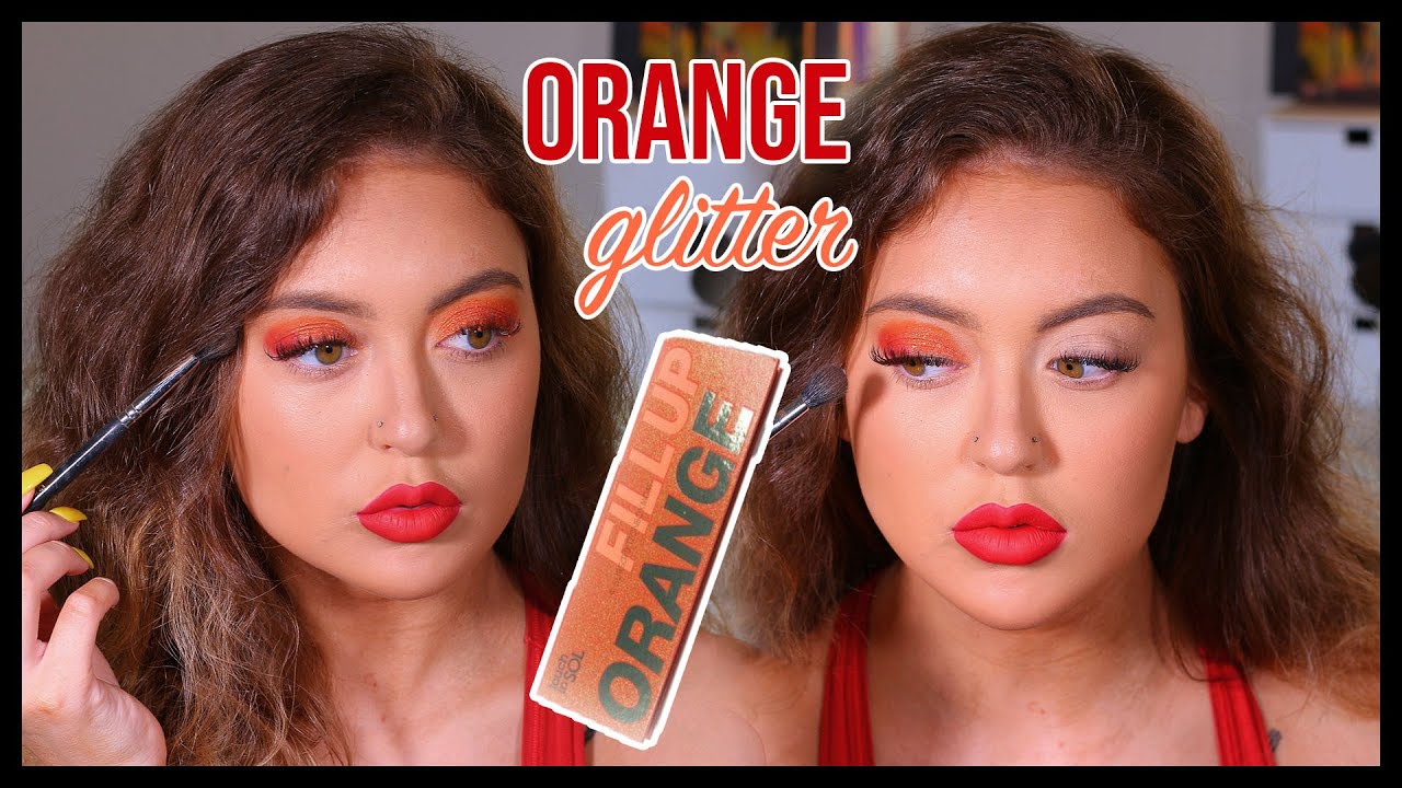 ORANGE GLITTER 🍊 Tutorial Using BoxyCharm Palette 