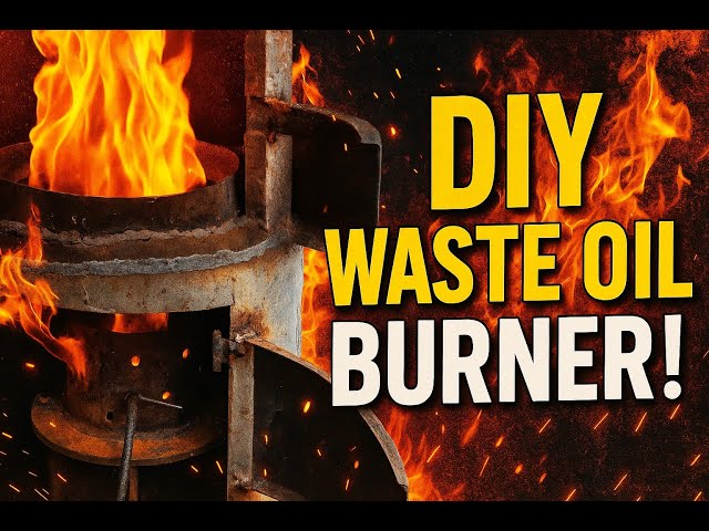 New Zealand Waste Oil Burner (DIY Shed heater) - YouTube