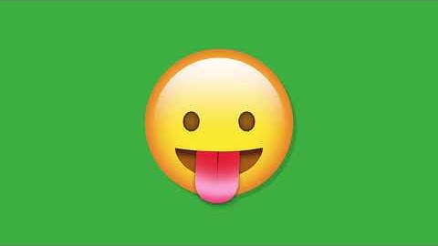 Green Screen Animated Silly Face imoji icon   Free Chroma key Effects