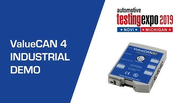 Independently Isolated CAN FD and LIN, ValueCAN 4 Industrial at Testing Expo Novi 2019