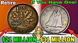 Big Money Alert! These 4 Canadian one cent and ten cent Coins Are Shockingly Valuable!