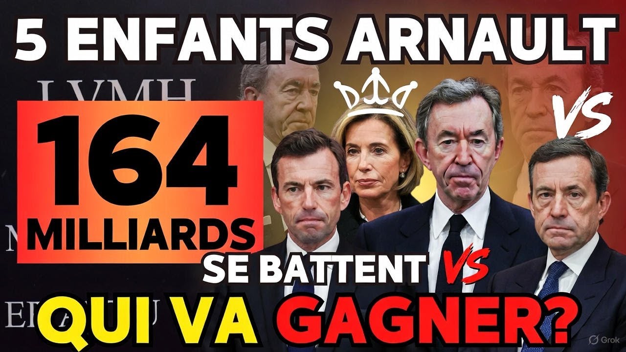 164 MILLIARDS : Les 5 Enfants Arnault en GUERRE ! Qui Va Gagner ?