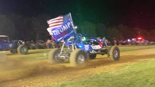 Donald Trump goes drag racing  at Mid America Off-road park in Jay OK.