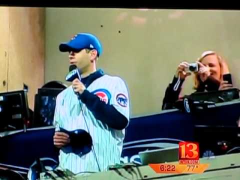 Coach Brad Stevens sings take me out to the ballgame!