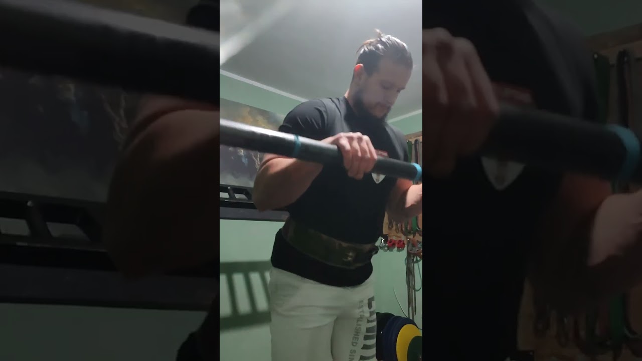 Get massive forearms with this exercise: axle bar reverse grip curls 