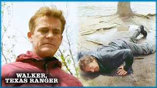 Walker Is Pushed Into Rapids And Left For Dead | Walker, Texas Ranger