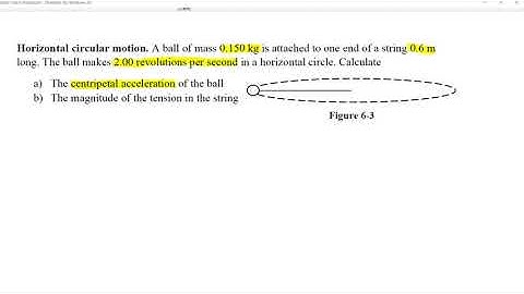 #86 Chapter 6  Horizontal Circular Motion (Example 7)