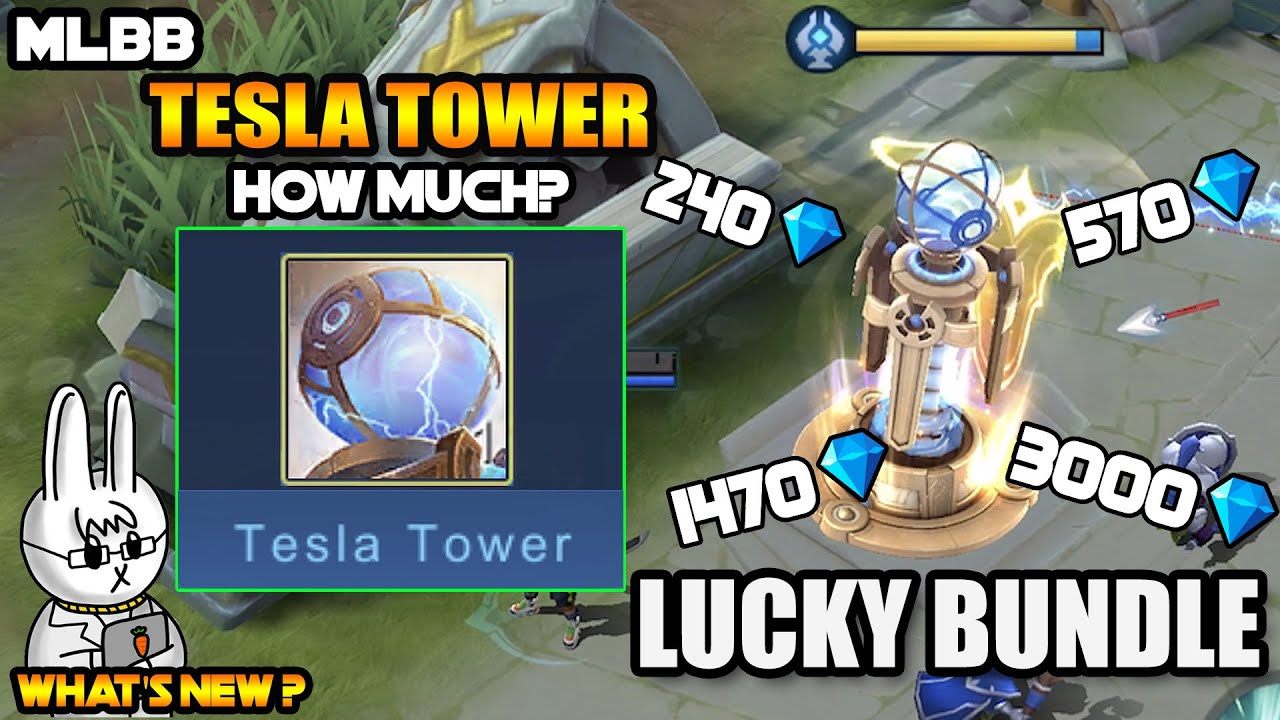 HOW MUCH IS THE TESLA TOWER SACRED STATUE?? LUCKY BUNDLE MLBB WHAT