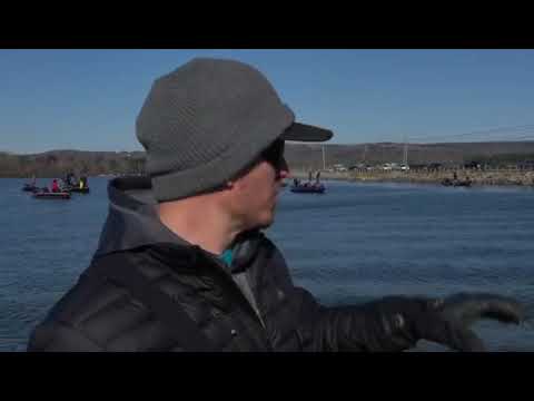 Hank Cherry fishing the 2020 Bassmaster Classic Hank Cherry fishing the 2020 Bassmaster Classic