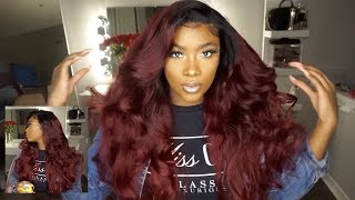 🔥How To Transform Your Hair into this BOMB Burgundy/Red Color| Lumiere Hair