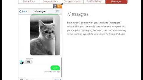 Framework7 Some Features(mobile template)