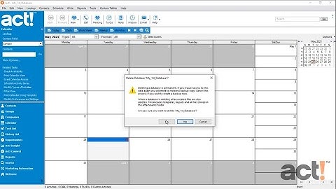Act! Premium Training Videos - Deleting a Database