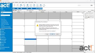 Act! Premium Desktop - Deleting a Database