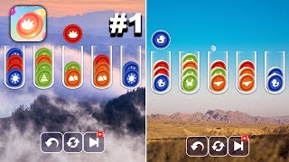 Sortscape - Water Sort Puzzle - Hyper Hybrid Casual - Gameplay Walkthrough (iOS & Android) screenshot 2