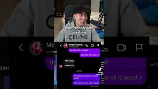Ricegum message overtime Megan for collab