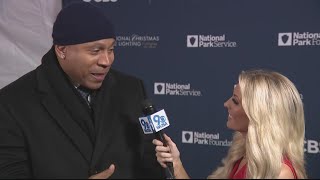 Red carpet interviews at the 100th National Christmas Tree lighting