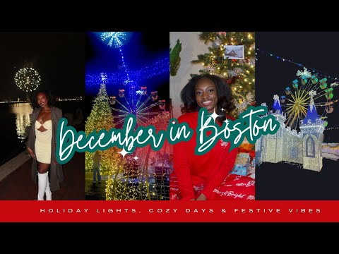 December in Boston | Cozy Holiday Vlog ✨🎄