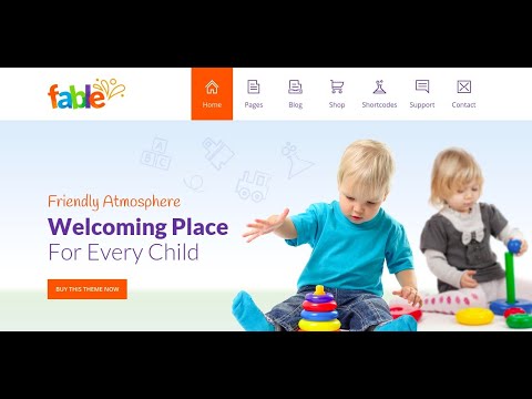 Fable - Children Kindergarten WordPress Theme | Nursery Play School ...