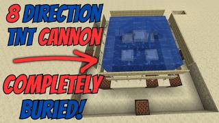 UNDERGOUND 8 Direction TNT Cannon
Ever wanted to build a TNT Swivel gun? One where you could control direction AND Range? Look No further than here!
Ratings (subject to change)
Range: 6/10
Decent Range. Shown range isnt impressive, but can be expanded.
Firepower: 8/10
Impressive Firepower. Packs quite a powerful punch.
Speed: 6/10
Decent Speed. Its no machine gun, but it doesnt have a long reload.
Accuracy: 8/10
Aimable for 8 different directions, and pretty secure on where its going to land .
Simplicity: 4/10
Rather complex. Can be difficult to set up.
Reliability: 4/10
Not super reliable. if you mess up the timings, it may combust, and its difficult to repair BUT it is hard for the enemy to hit due to it being underground, and can be protected by water.
Litematica Schematic: https://drive.google.com/file/d/1owk7W39Tt5MJO1njJLzHRkkEHblrcYcK/view?usp=share_link
Check out the playlist for other rated TNT Cannons:
Java: https://www.youtube.com/playlist?list=PL6C5Bs1AI6kXjdmFVA5T50BpSfK2SsJ9L
Bedrock: https://www.youtube.com/playlist?list=PL6C5Bs1AI6kUQ0RaO312XaUS8rDeM8Gli
This video is for Java Edition
I have not yet made a bedrock equivalent, but I may in the future. UNDERGOUND 8 Direction TNT Cannon